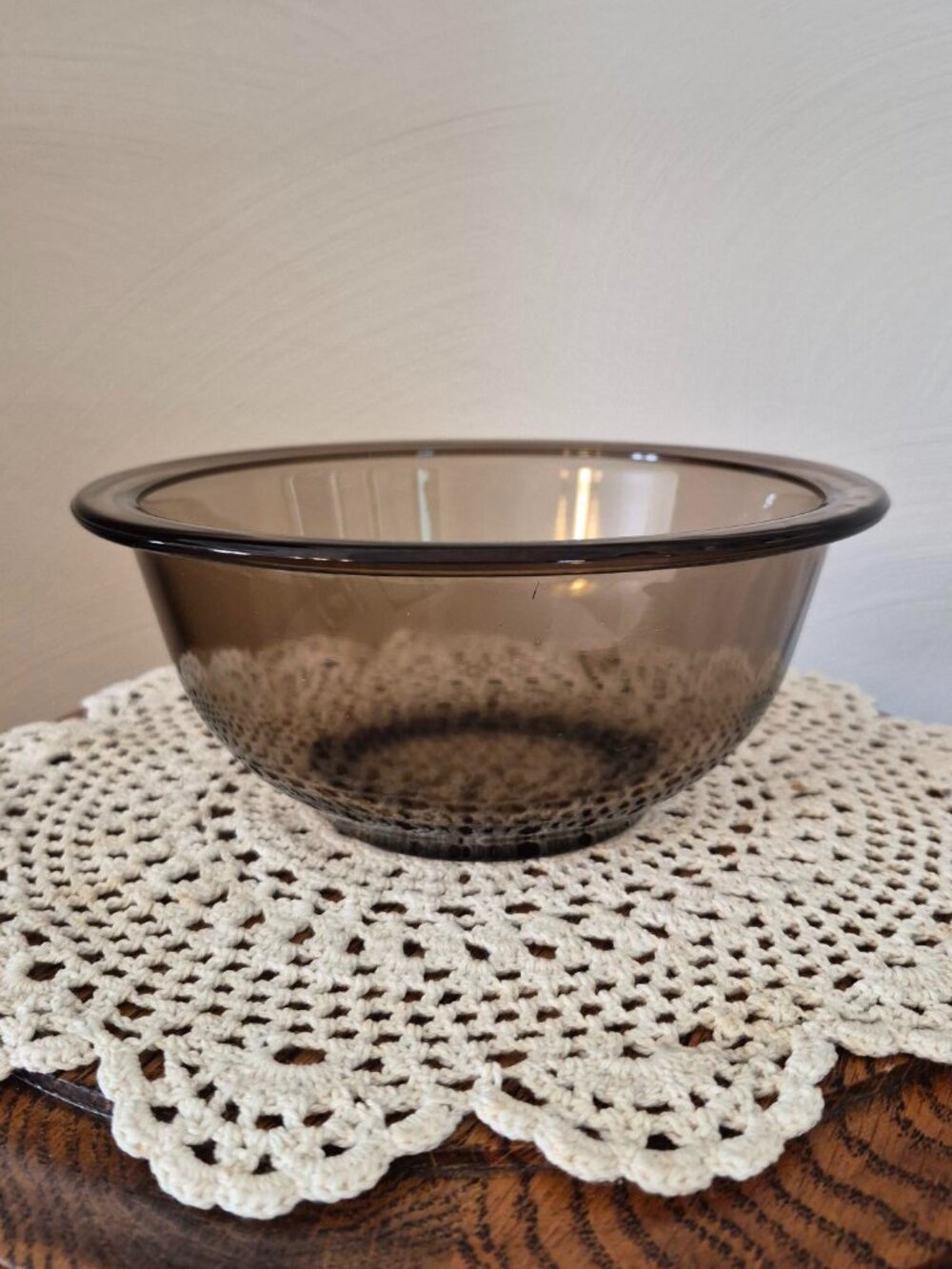 Pyrex Amber Glass Vintage Mixing Bowl, #322